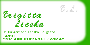 brigitta licska business card